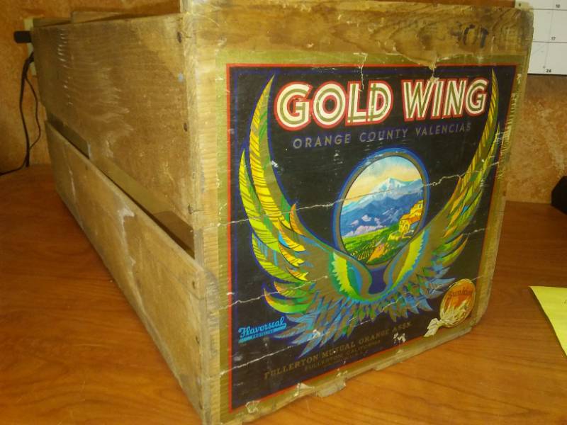 lot 26 image: Goldwing orange crate