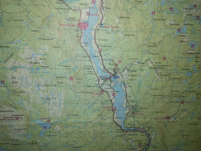 lot 58 image: 2 maps of Norway - framed.