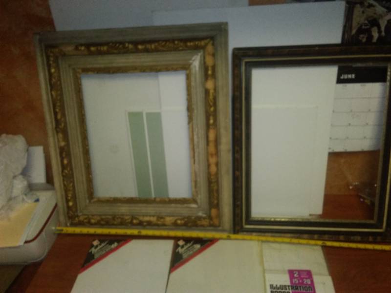 lot 60 image: Canvas, matting, frames  - Big Lot.