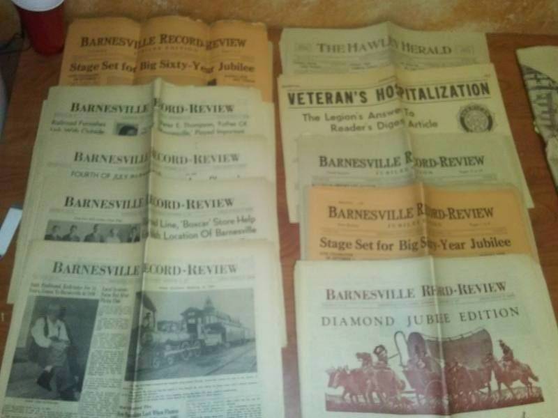 lot 148 image: 9 vintage newspapers - Barnesville, Hawley MN