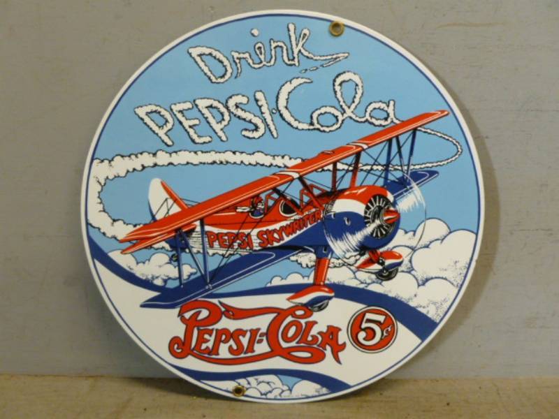 Pepsi Porcelain Sign