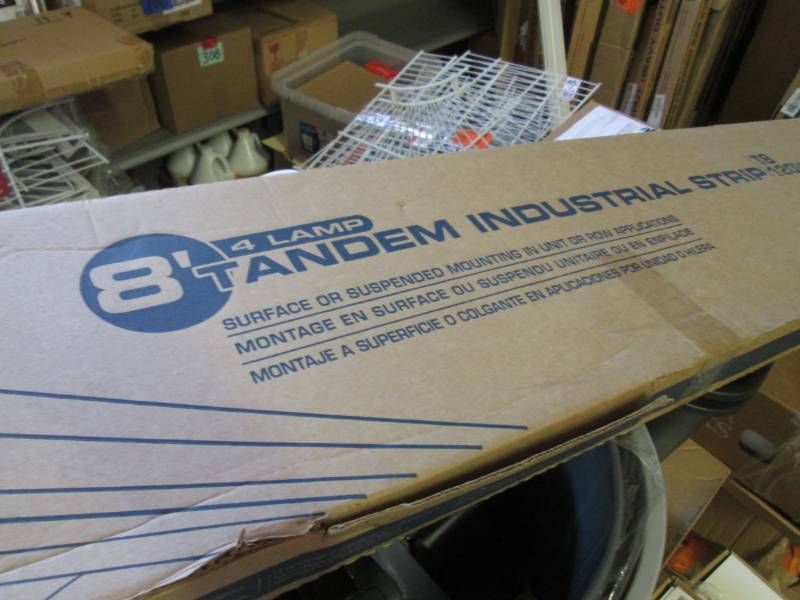 lot 4 image: Lithonia Lighting 8 ft Tandem 4-Lig...