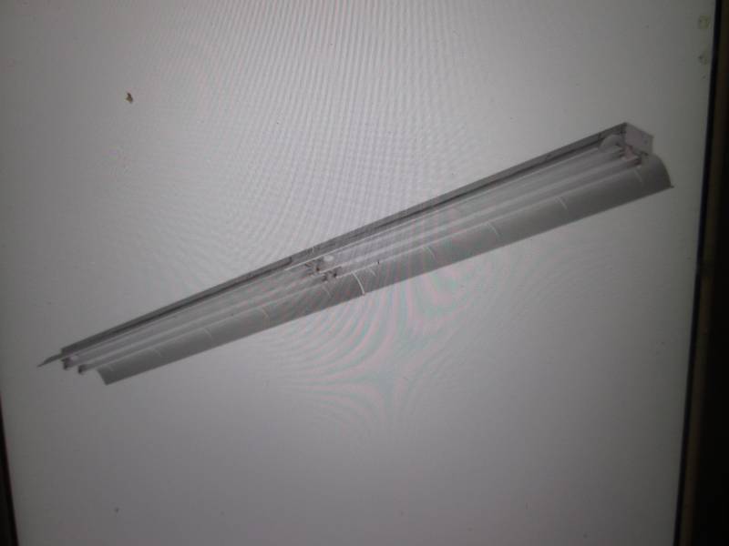 lot 5 image: Lithonia Lighting 8 ft Tandem 4-Lig...