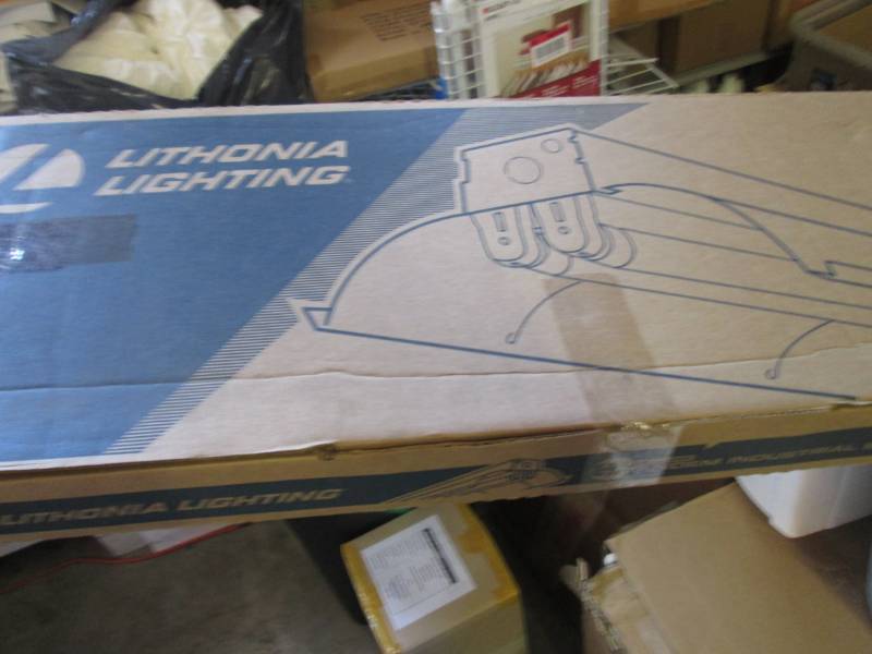 lot 6 image: Lithonia Lighting 8 ft Tandem 4-Lig...