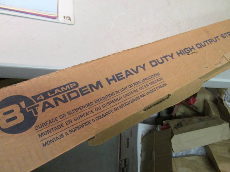 lot 24 image: Lithonia Lighting 8 ft Tandem 4-Lam...