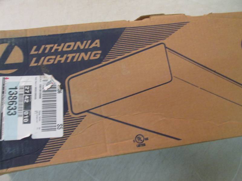 lot 43 image: Lithonia Lighting 4 ft 2-Lamp Stand...