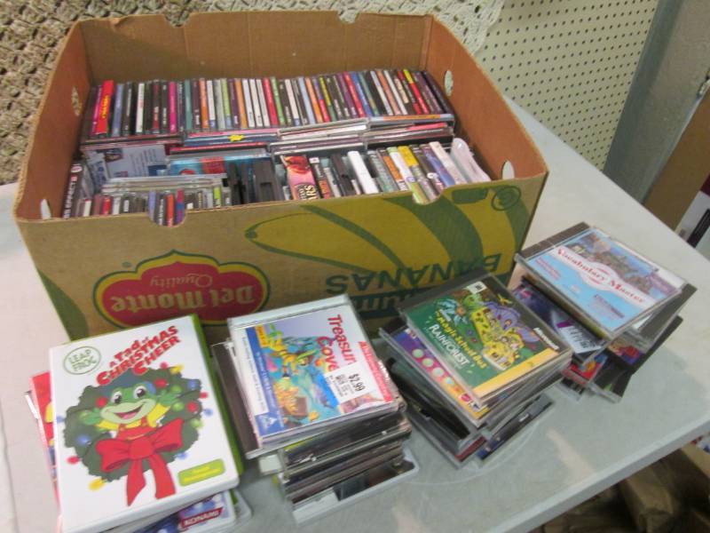 lot 55 image: Large Mixed Lot of CDs DVDs Games...