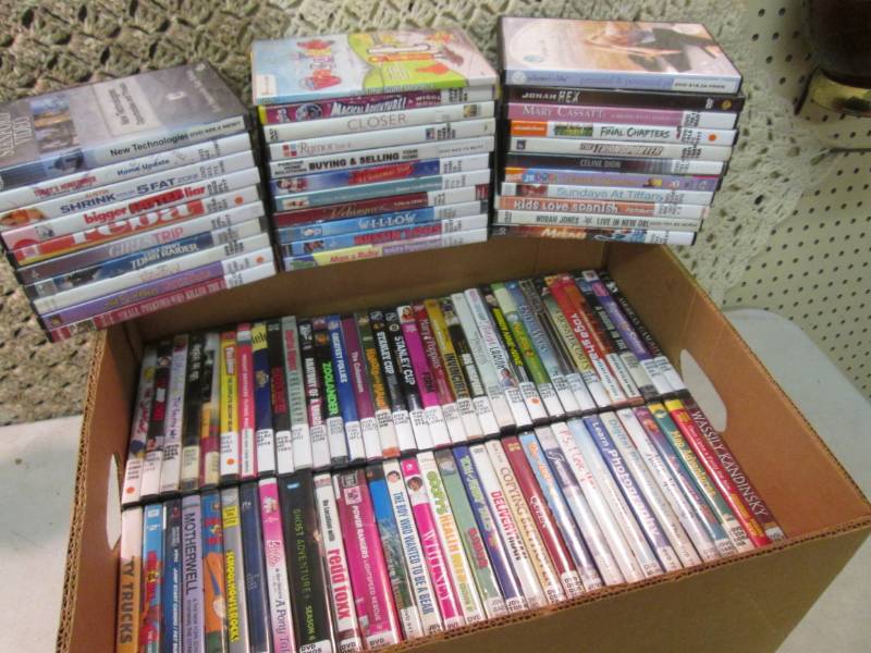 lot 61 image: Lot of 96 DVDs  CLR...