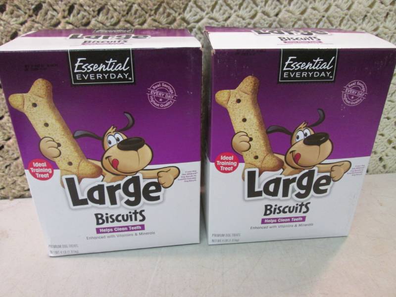 lot 65 image: 2 - 4 Pound Boxes of Large Dog Trea...