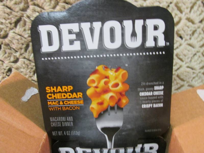 lot 70 image: Case of 6 Devour Sharp Cheddar Mac ...