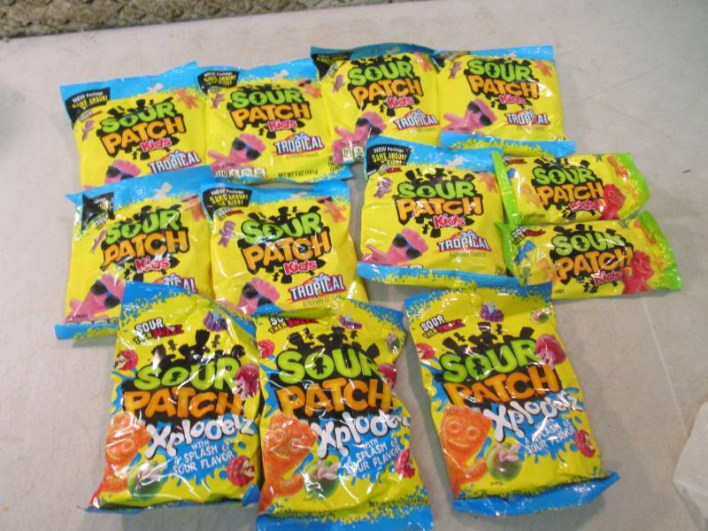 lot 80 image: Assorted Bags of Sour Patch Kids Ca...
