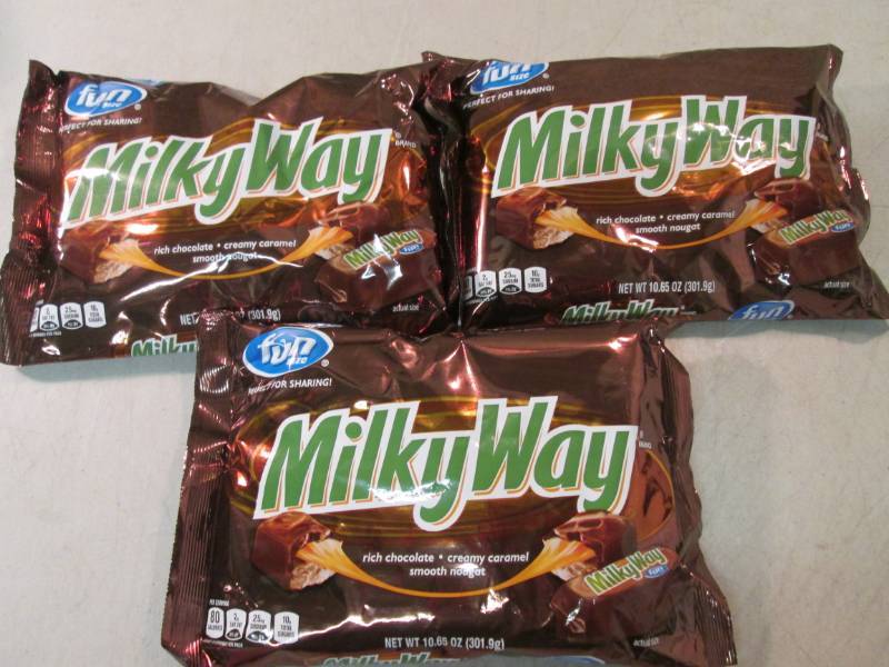 lot 105 image: 3 Bags of Fun Size Milky Way Candy ...
