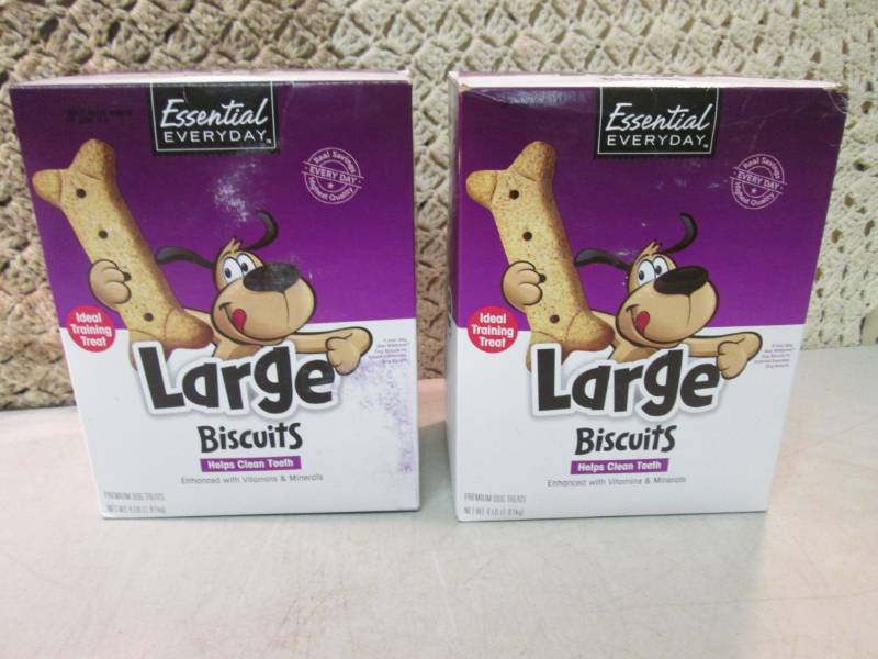lot 110 image: 2 - 4 Pound Boxes of Large Dog Trea...