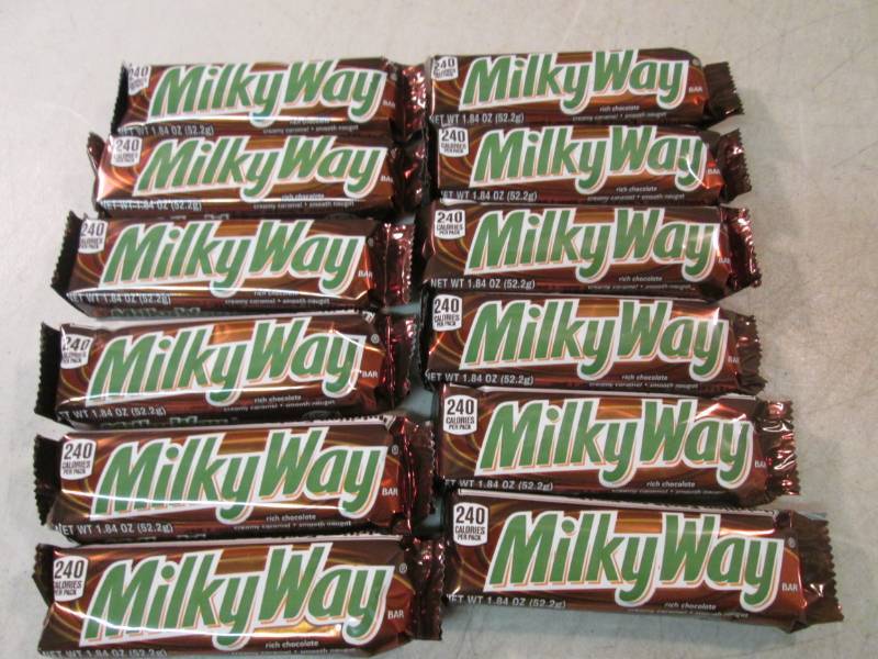 lot 115 image: 12 Milky Way Candy Bars Best by Apr...