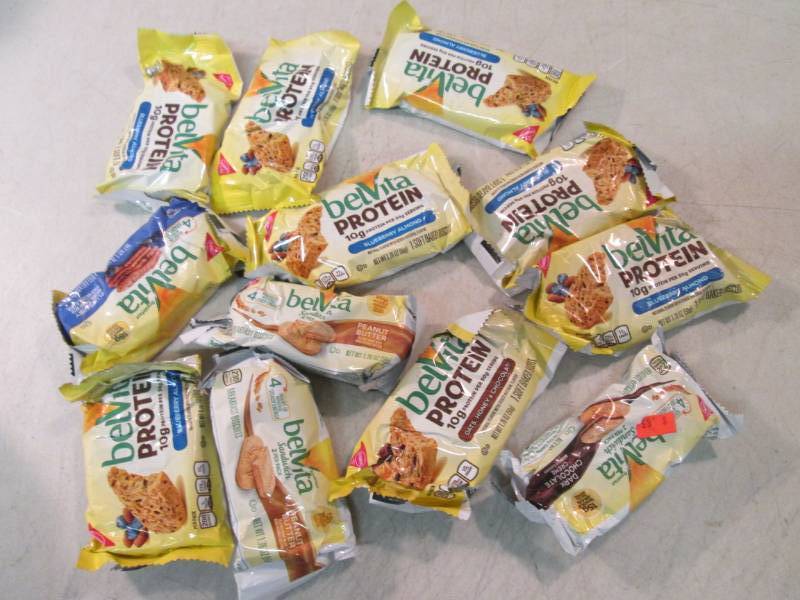 lot 135 image: Assorted Belvita Protein Bars  C-1...