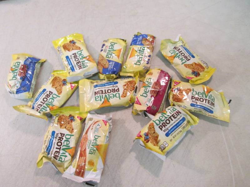 lot 139 image: Assorted Belvita Protein Bars  C-1...
