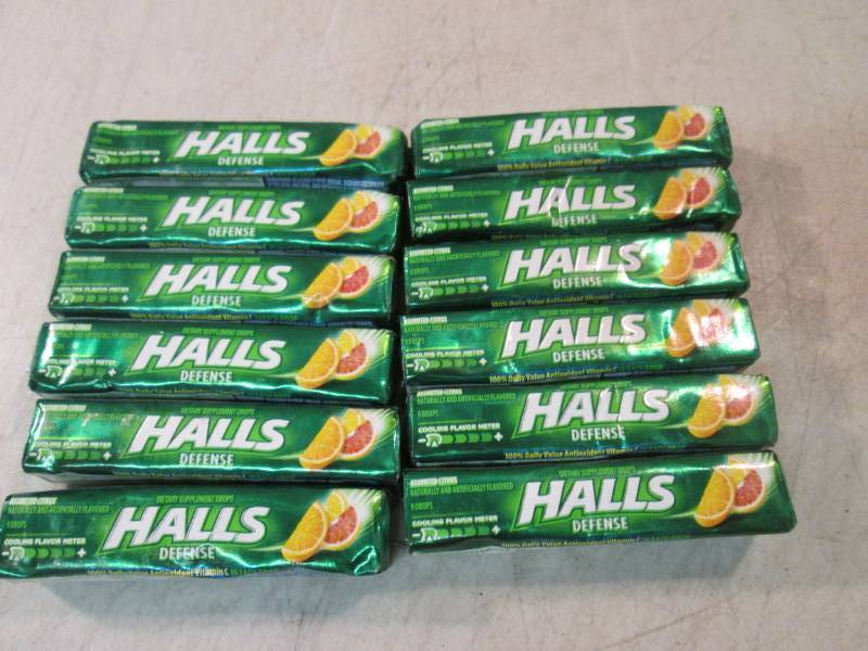 lot 152 image: 12 Packs of Halls  B-3...