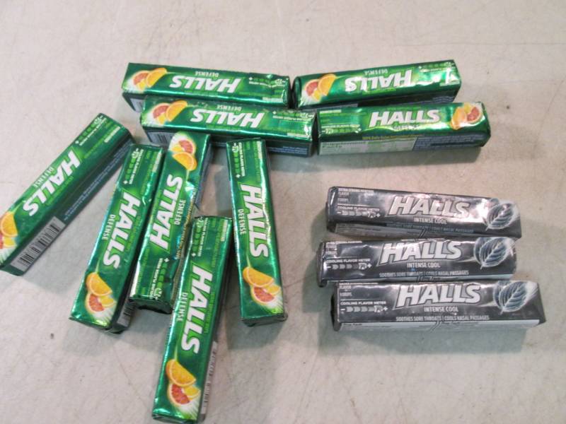 lot 154 image: 12 Packs of Halls  B-2...