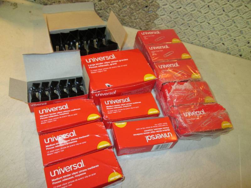 lot 167 image: Lot of Jumbo Paper Clips and Binder...