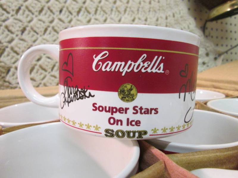 lot 192 image: Case of 24 Ceramic Campbells Soup S...