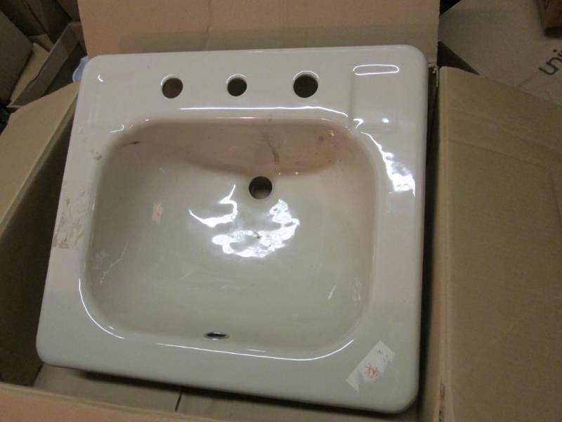 lot 193 image: Kohler Made in USA Cast Iron Sink N...