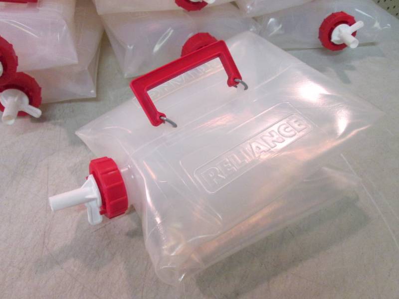 lot 210 image: Lot of 10 Fold-N-Carrier 5 Gallon W...