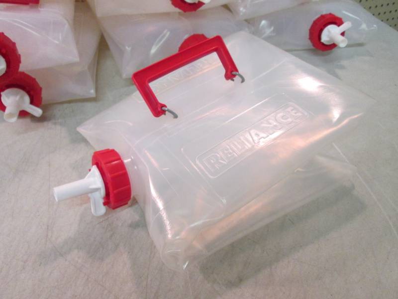 lot 212 image: Lot of 10 Fold-N-Carrier 5 Gallon W...