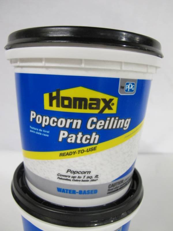 2 Pack Of Homax 1 Qt Premixed Popcorn Patch Huge Patio