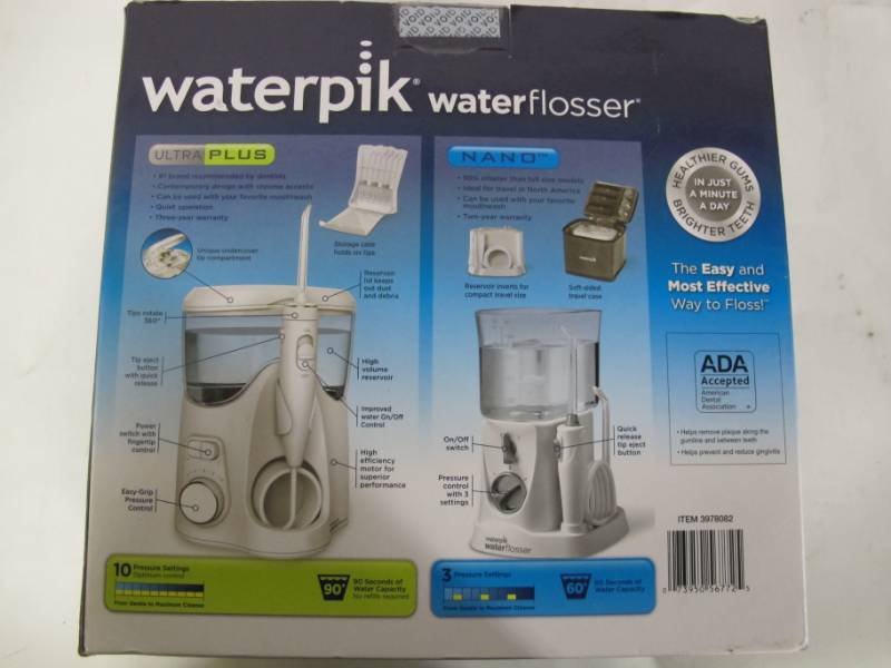 lot 47 image: Waterpik Ultra Plus and Nano Water Flosser Combo Pack