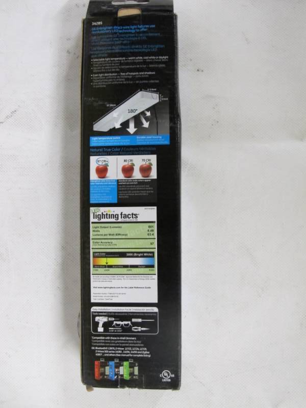 lot 64 image: GE - Enbrighten Premium 12 LED Under Cabinet Light Fixture - White