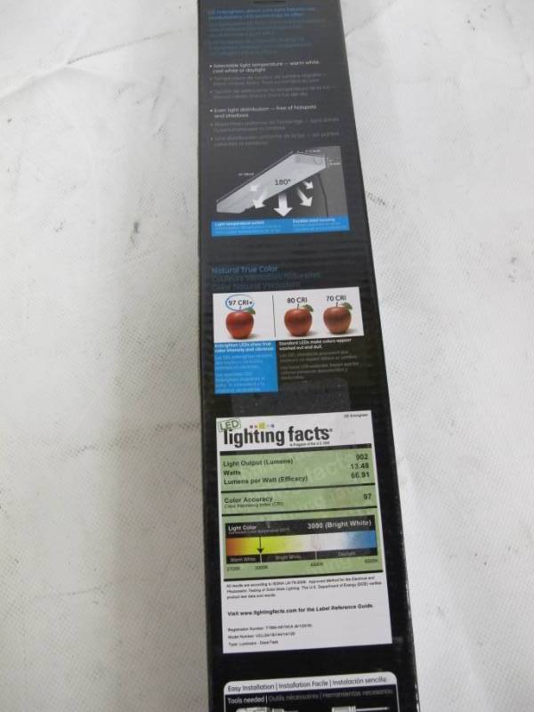 lot 71 image: GE Jasco 34287 18 Inch LED Under Cabinet Light Fixture