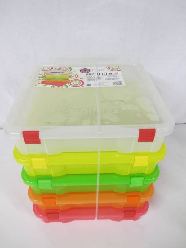 Creative Options Project Boxes (Pack of 5) 14.25L x 14W x 3.25H