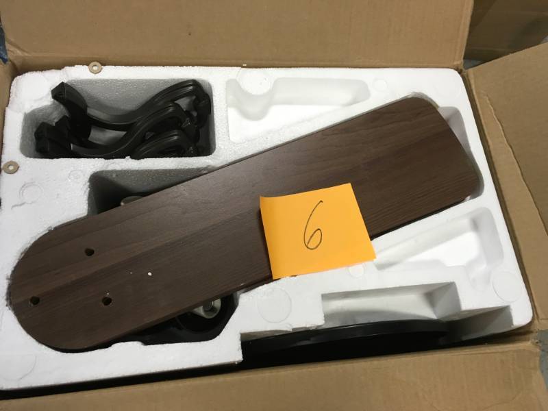 Clarkston 44 in. Indoor Oil Rubbed Bronze Ceiling Fan with Light Kit in good condition