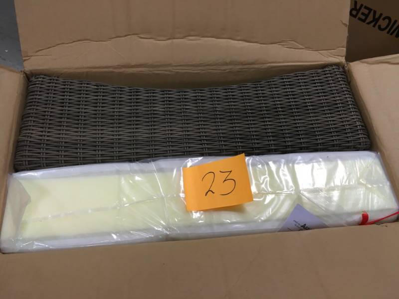Spring Haven Grey PATIO OTTOMAN BARE not used