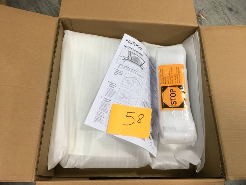 NuTone QT Series Quiet 130 CFM Ceiling Bathroom Exhaust Fan with Light and Night Light, ENERGY STAR in good condition