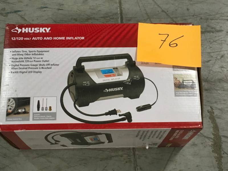 Husky 12120 Volt Auto and Home Inflator in good condition