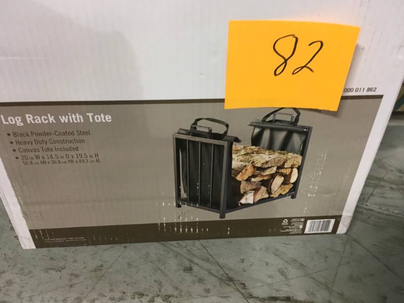 20 in. Log Holder with Tote not used