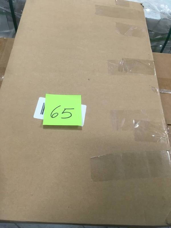 lot 65 image: 24 in. W x 30.5 in. H x 14 in. D 3-Shelf Steel Wire Chrome Finish Shelving Unit not used