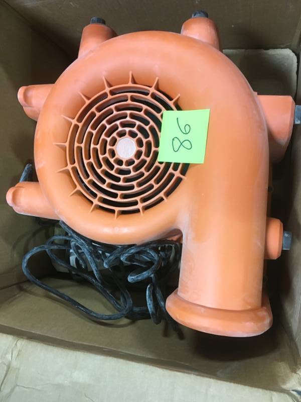 lot 86 image: RIDGID 1625 CFM Blower Fan Air Mover with Daisy Chain in very good condition