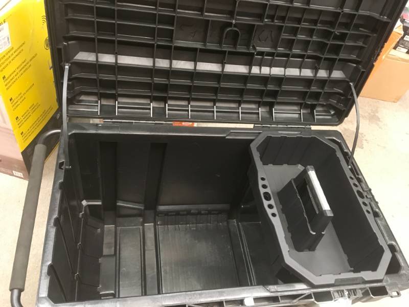 lot 88 image: Husky 37 in. Mobile Job Box Utility Cart Black in very good condition