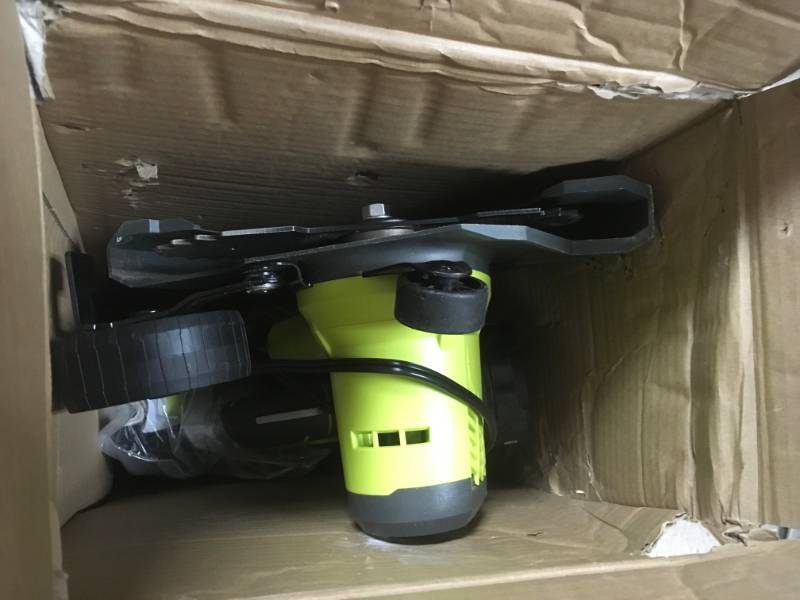 lot 99 image: RYOBI ONE 9 in. 18-Volt Lithium-Ion Cordless Edger - 1.3 Ah Battery and Charger Included in very good condition