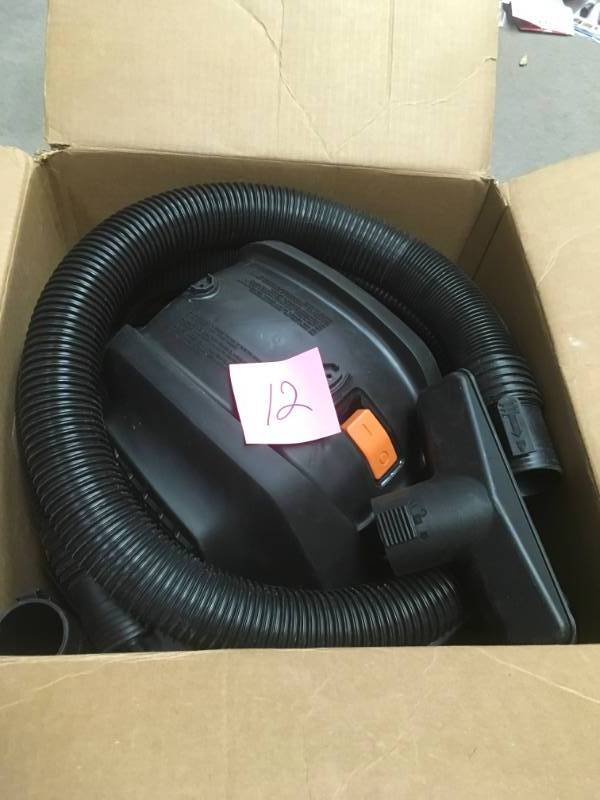 lot 12 image: RIDGID 12 Gal. 5.0-Peak HP NXT WetDry Vac in good condition