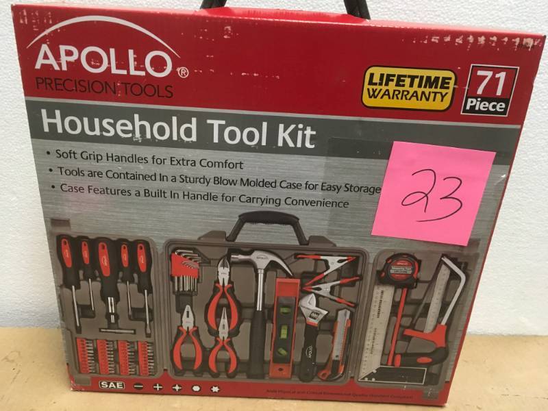 lot 23 image: Apollo Household Tool Kit (71-Piece) in good condition