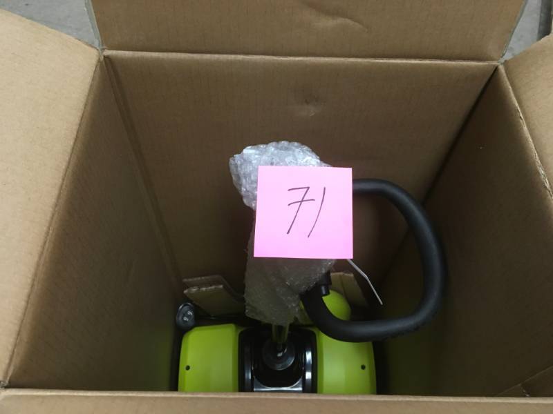lot 71 image: RYOBI 12 in. 10 Amp Corded Electric Snow Blower Shovel in good condition