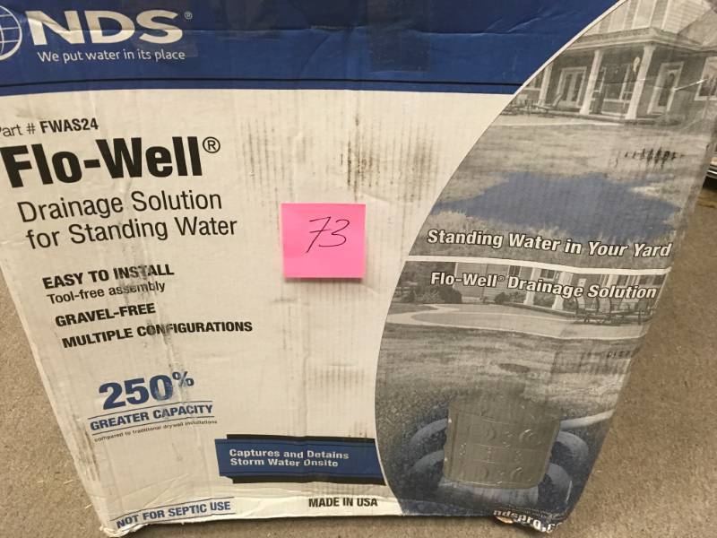 lot 73 image: NDS NDS 24 in. Plastic Storm Water Leaching System in good condition