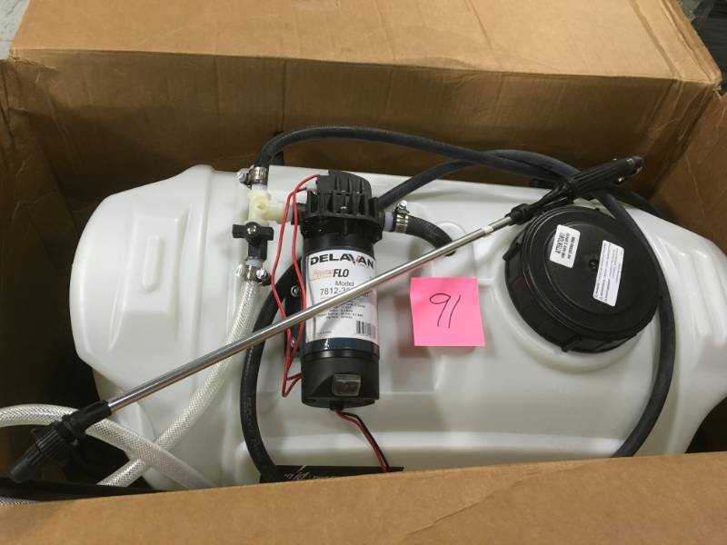 lot 91 image: Precision 25 Gal. Trailing Sprayer in good condition