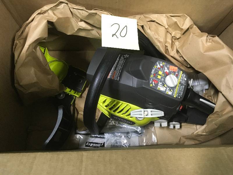 lot 20 image: RYOBI Reconditioned 16 in. 37cc 2-Cycle Gas Chainsaw in good condition