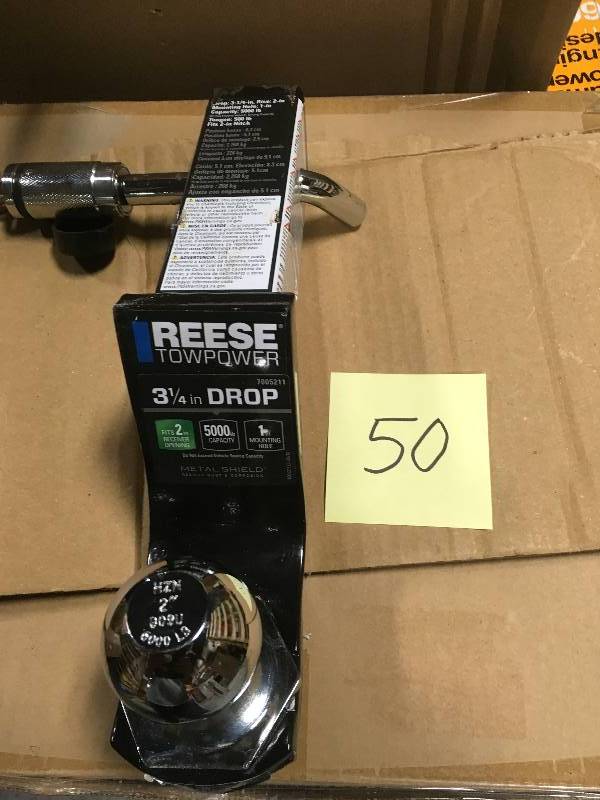 lot 50 image: Reese Towpower Class III 3.25 in. Drop Security Kit in good condition