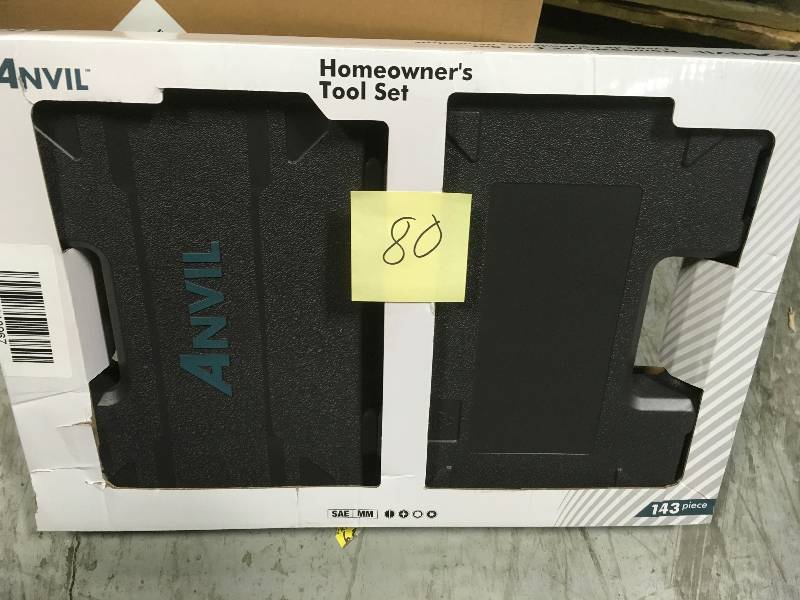 lot 80 image: Homeowners Tool Set (143-Piece) in good condition