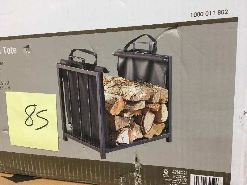 lot 85 image: 20 in. Log Holder with Tote in good condition
